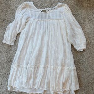 American Eagle White Flowy Mini Dress